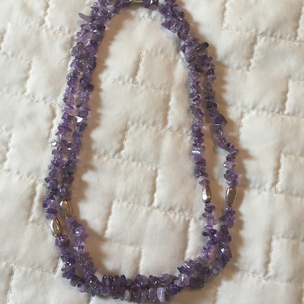 Gorgeous purple wrap around purple necklace!